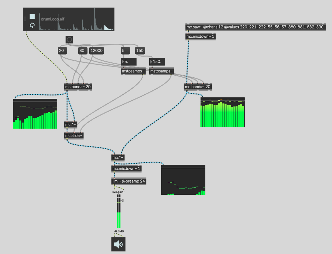 Tutorial A Basic Vocoder Tutorial Part 2 Cycling 74
